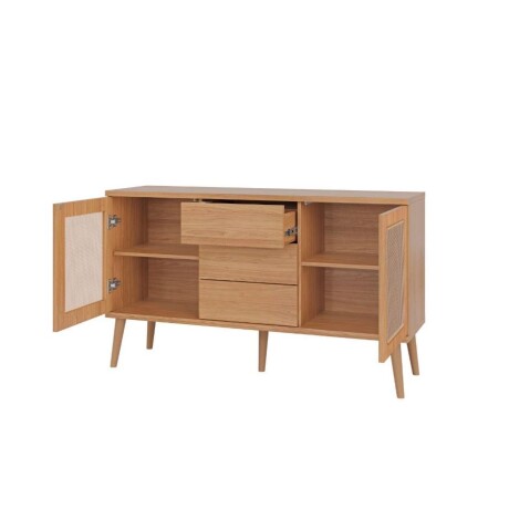 Aparador 2 Puertas 3 Cajones Tela Sintética TB331 SM-GB Aparador 2 Puertas 3 Cajones Tela Sintética TB331 SM-GB