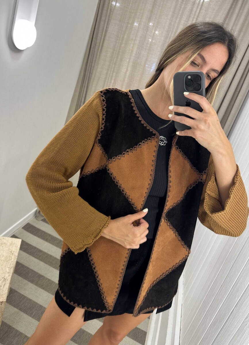 Saco Leather Molly - Camel/Marron 