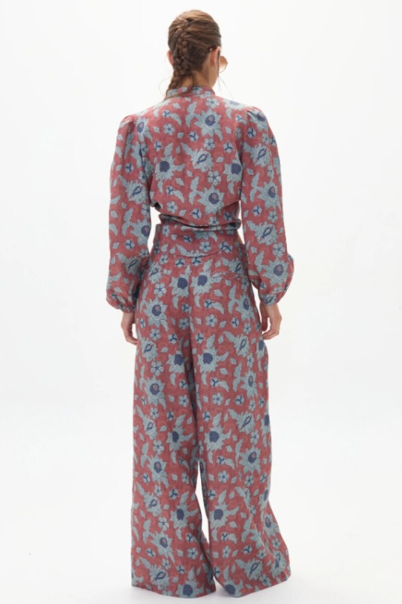 Meknes Linen Shirt Multicolor