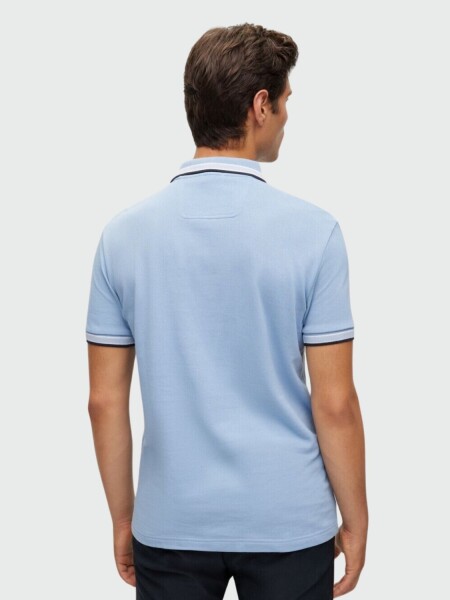 BOSS -Remera polo de algodón, regular fit, PADDY Celeste