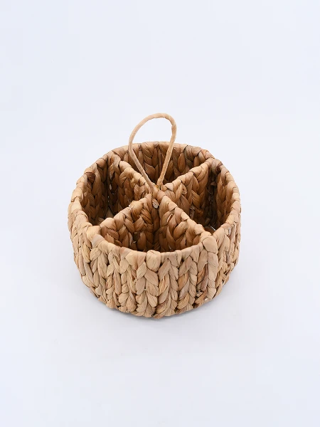ORGANIZADOR DE CUBIERTOS TEJIDO BEIGE