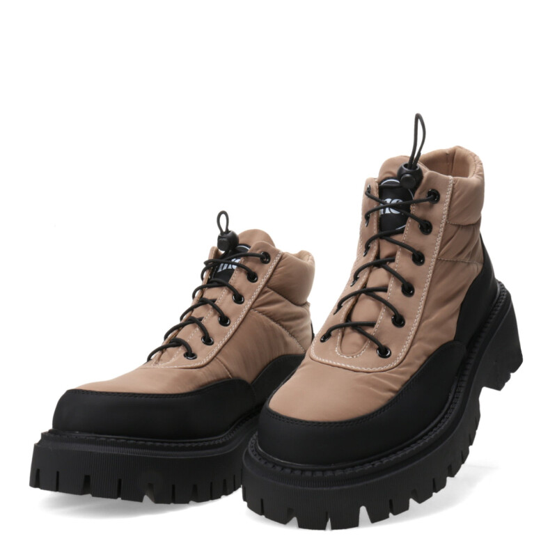 Botas de Mujer Miss Carol NANTU acordonada Beige