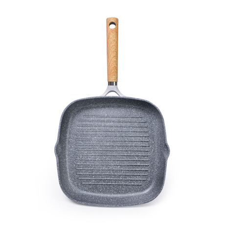 SARTÉN GRILL 28CM ALUMINIO GRIS FISSMAN