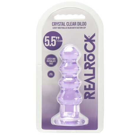 RealRock Crystal Clear Jelly 5.5" DIldo con Ventosa RealRock Crystal Clear Jelly 5.5" DIldo con Ventosa