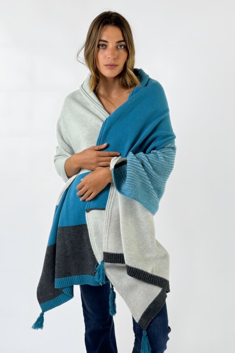 PASHMINA AURORA Turquesa