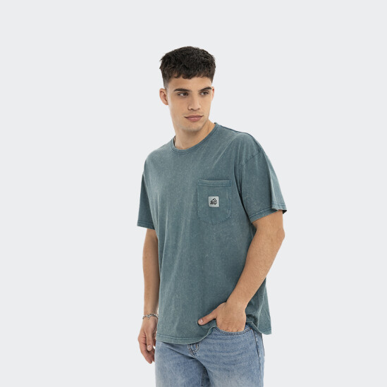 Remera Reef Oversize Pocket Azul