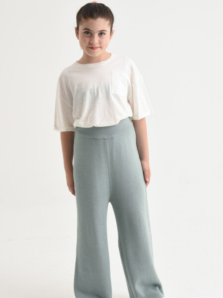 Pantalón moda tejido Verde