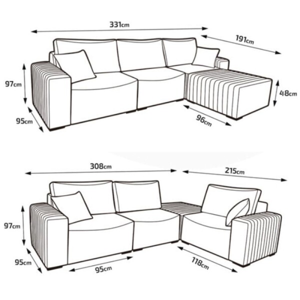 SOFA ESQUINERO VERSATILLE - BOUCLE BEIGE SOFA ESQUINERO VERSATILLE - BOUCLE BEIGE