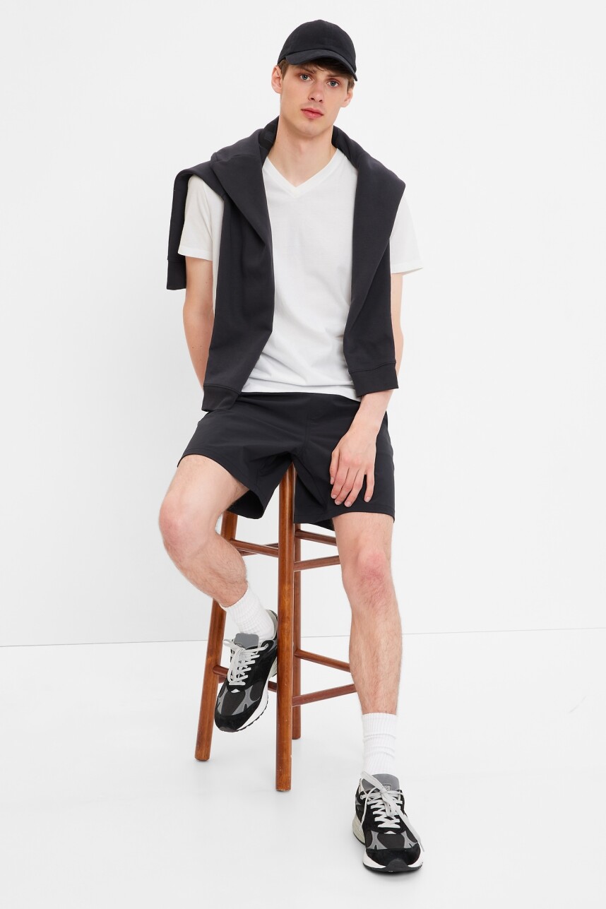 Pack X 3 Remeras Cuello V Hombre Black White Multi