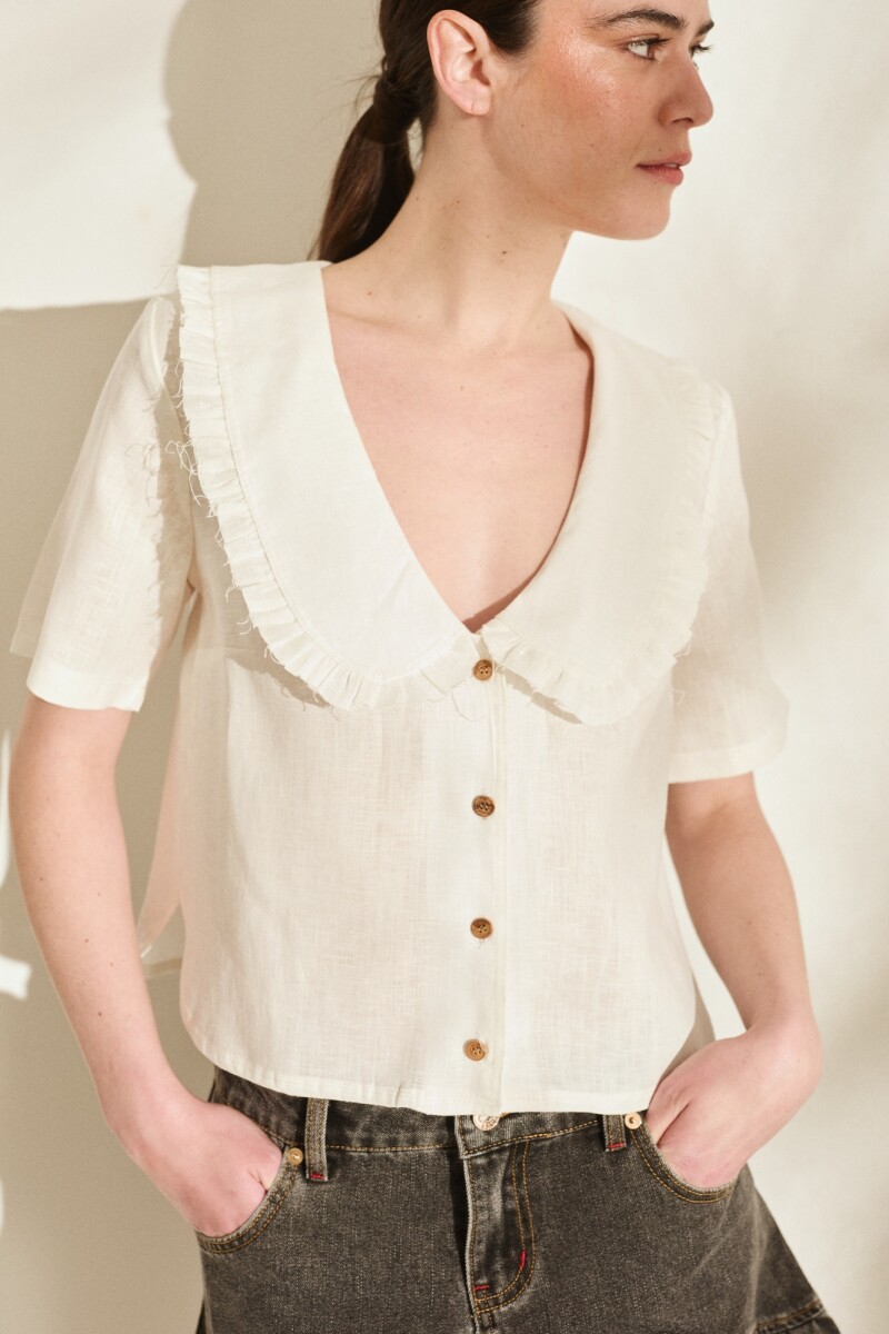 BLUSA BOSQUE Manteca