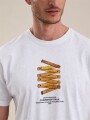 T-SHIRT ESTAMPA RULE BLANCO