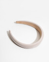Vinchas Rígidas Liso Vincha Semi Puffy - Blanco Crema
