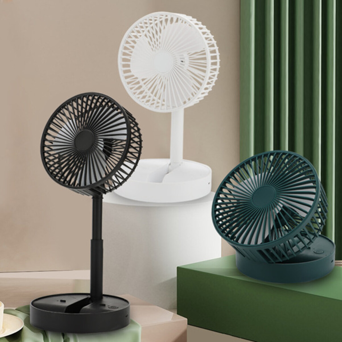Ventilador de mesa inalambrico - Verde 