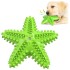 Juguete Perro Dental Morder Higiene Estrella Marina Flotante Color Variante Verde