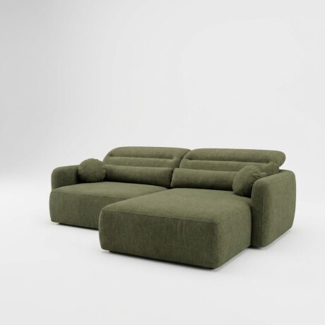 SILLÓN SOFÁ LIVING 3 CUERPOS RESPALDO AJUSTABLE VERDE OLIVA
