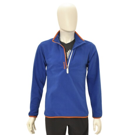 Buzo Polar 1/4 Cierre en Pecho Reebok Hombre Plrfleece Top Azul