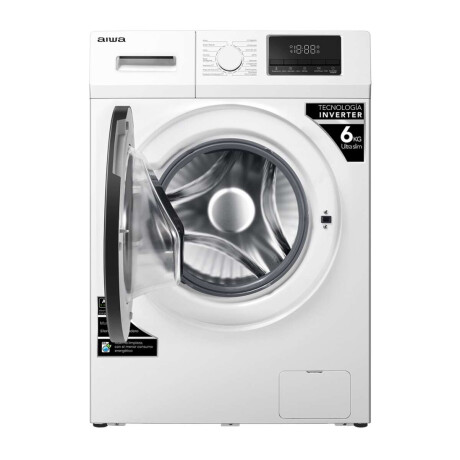 Lavarropas Automático Carga Frontal AIWA 6KG Inverter Blanco | AWLT06SW