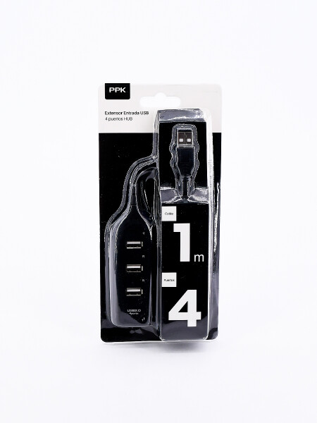 EXTENSOR ENTRADA USB NEGRO