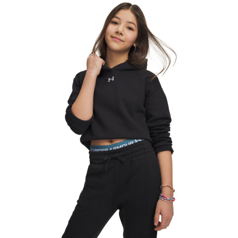 UA Rival Fleece Crop Hoodie-PNK BLK-001