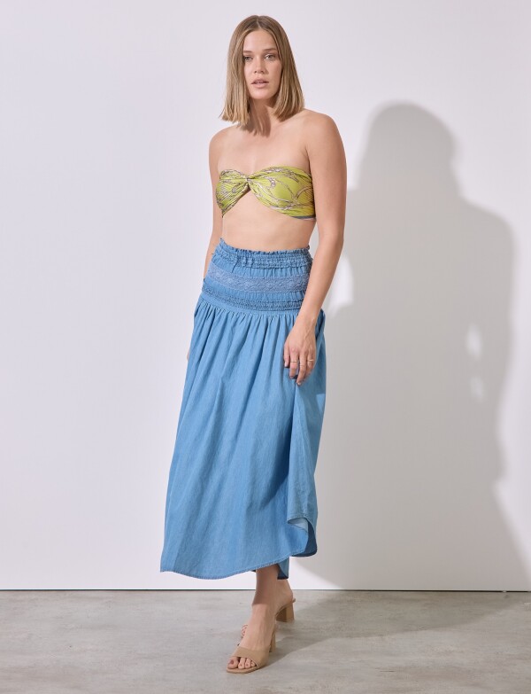 Falda Maxi Denim JEAN