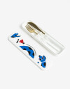 Artículos cocina Cubiertos Set De Cubiertos Con Estuche - Combinacion Tricolor