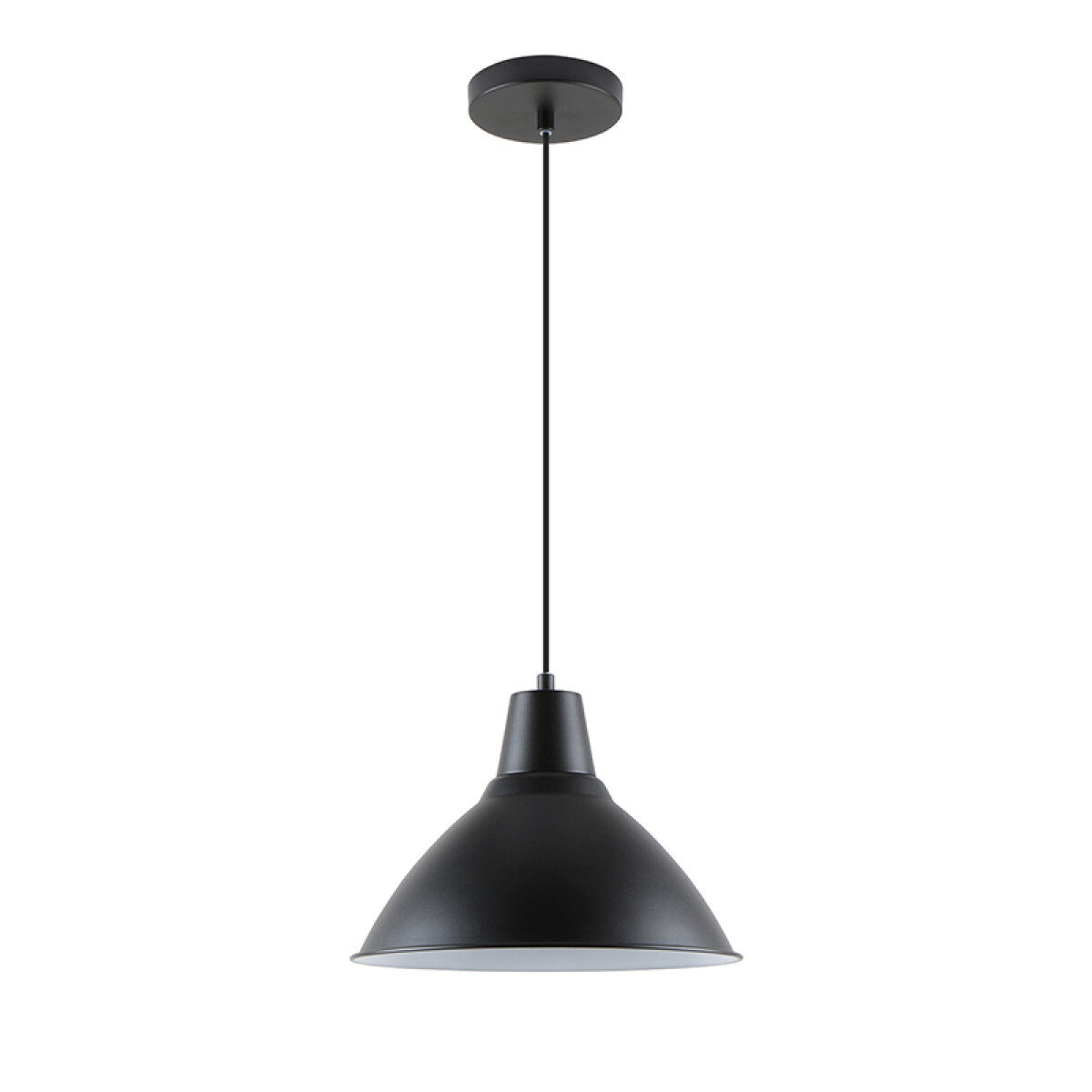 Lámpara colgante cónico campana metal negro Ø30cm - IX9021 