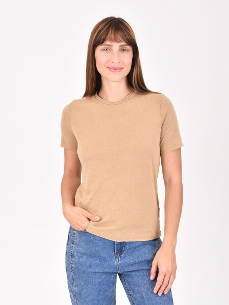 REMERA LIORA BEIGE OSCURO