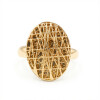 Anillo textura anidada de oro amarillo 18k Anillo textura anidada de oro amarillo 18k