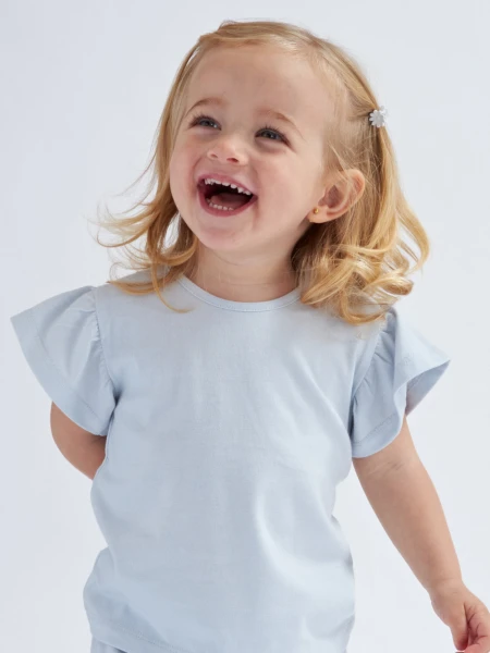 Remera volados Celeste