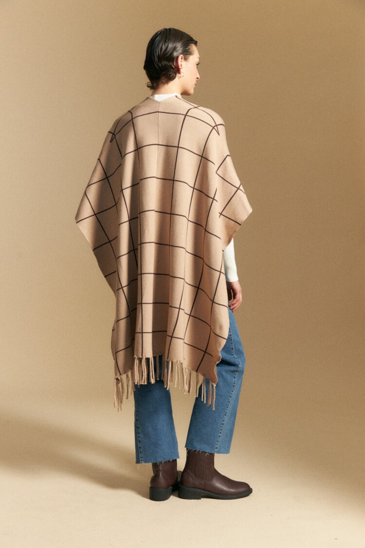 PONCHO ANTIGONA Beige