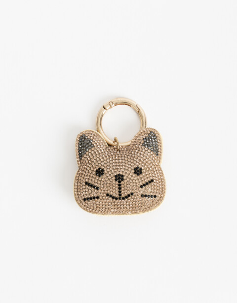 Llavero Strass Llavero Y Bag Charm Gato Strass - Combinacion Multicolor