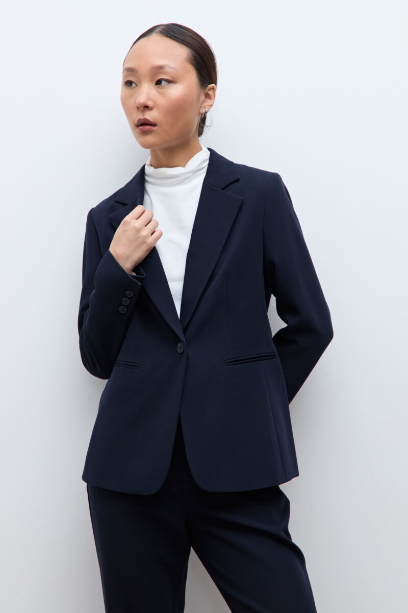 Blazer clásico azul marino