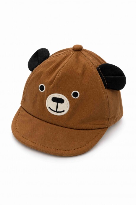 GORRO OSO Marrón