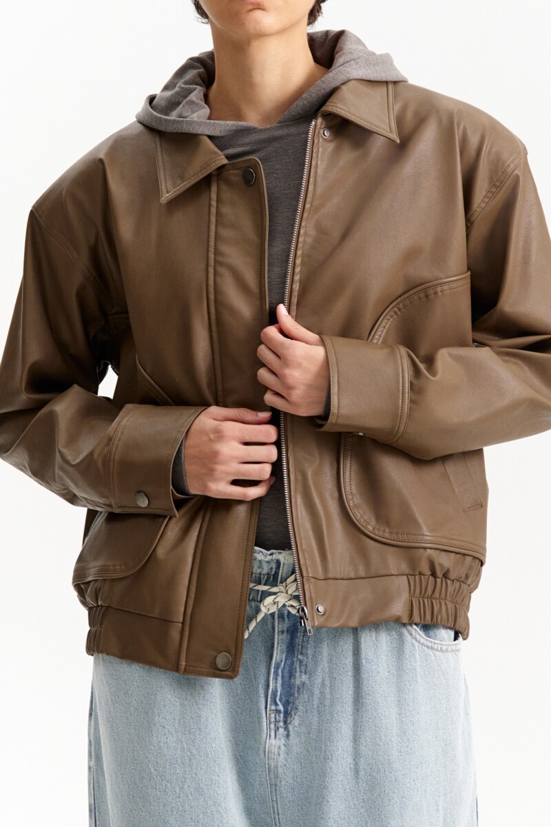 CHAQUETA BOMBER Marron
