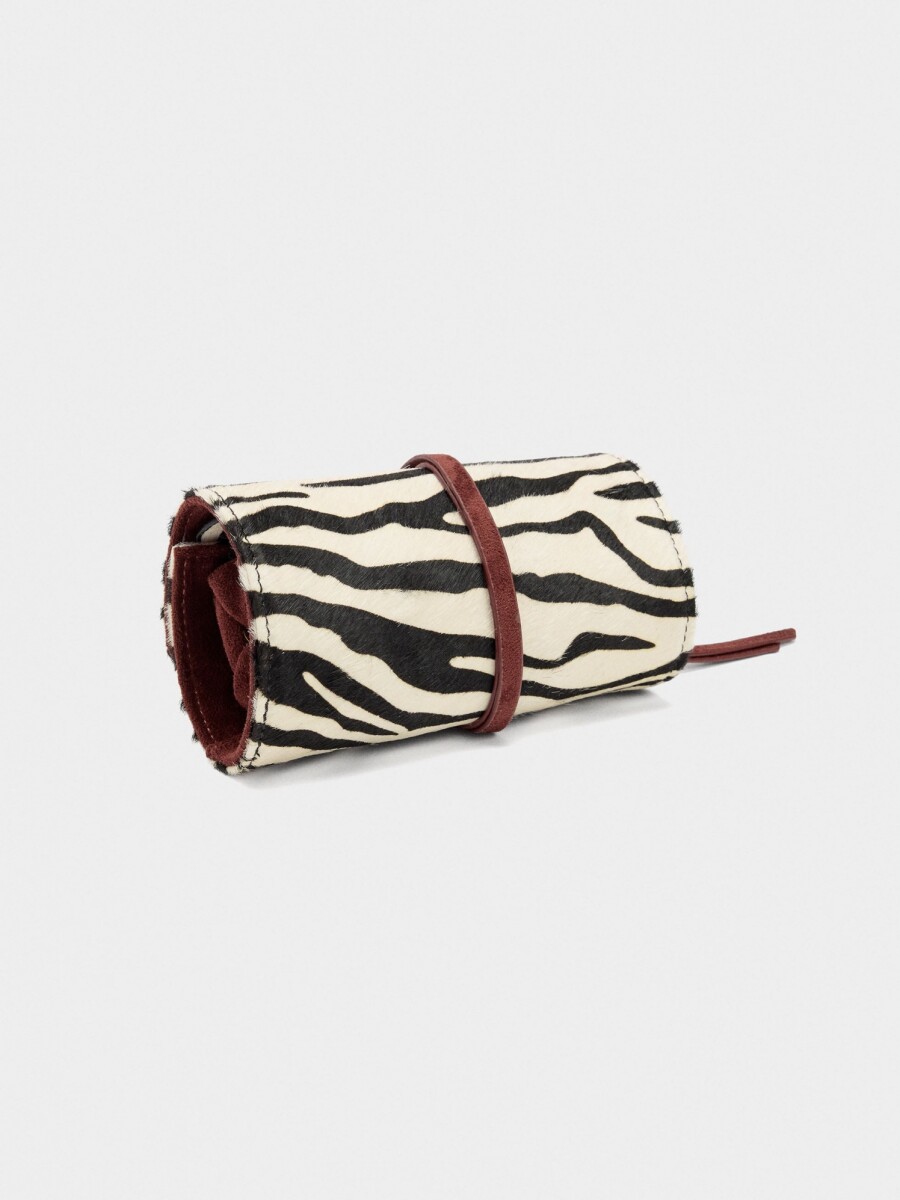 Joyero De Rollo En Piel multicolor