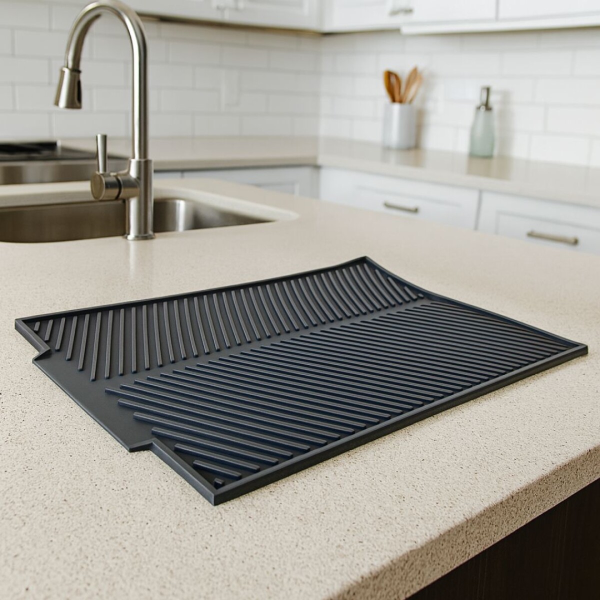 ESCURRIDOR DE SILICONA 38CM - GRIS 