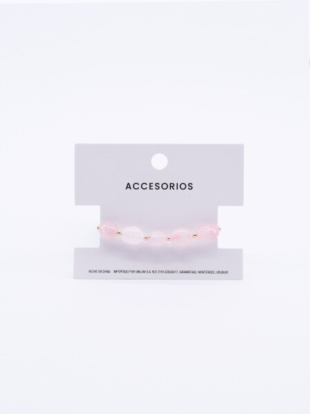 PULSERA CUARZO ROSADO