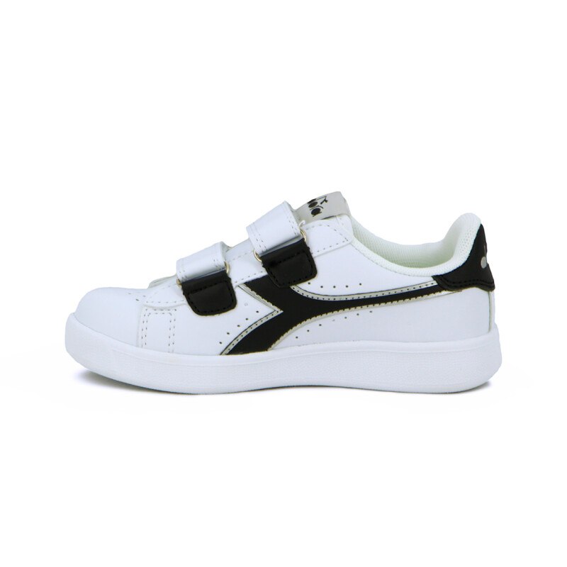 Diadora Champion Niño KNOCK ON Velcro I Blanco/Negro Blanco-Negro