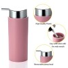 Set de baño 6 pz Rosa y cromo (papelera-dispensadores) Set De Baño 6 Pz Rosa Y Cromo (papelera-dispensadores)