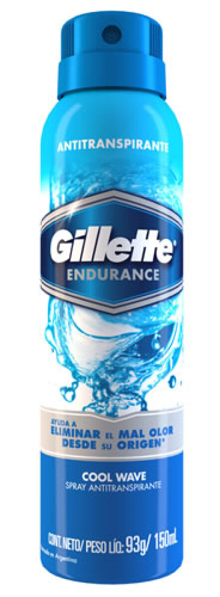 Gillette Desodorante Aerosol Cool Wave 150 ml – Frescura Masculina