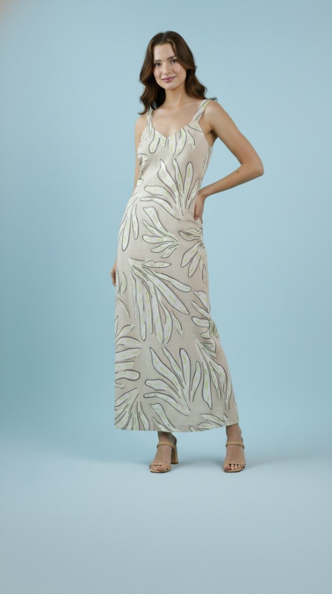 Vestido Emma. - beige 