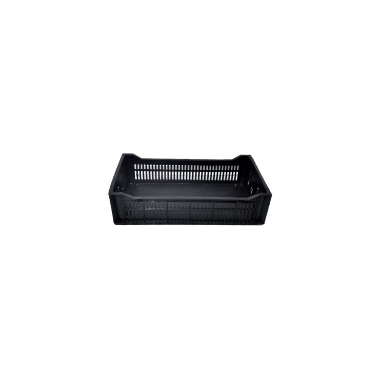 CAJON CANASTO ORGANIZADOR FRUTAS 49X30X12CM - NEGRO 