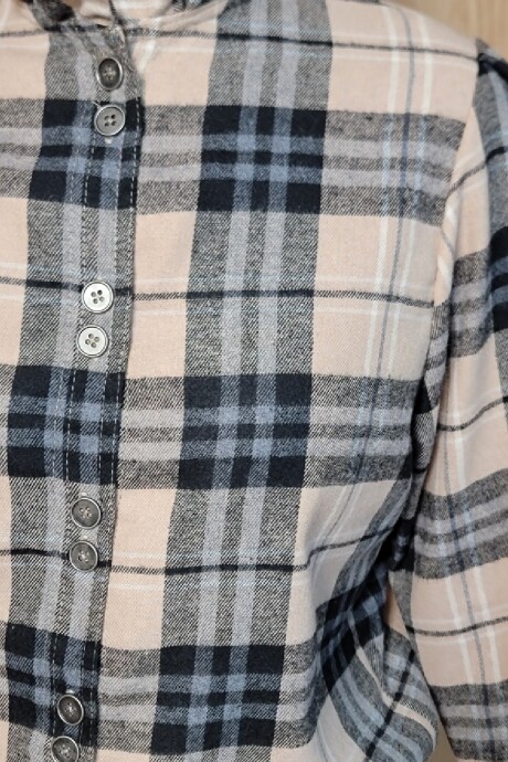 Camisa Mili Escosés Charcoal