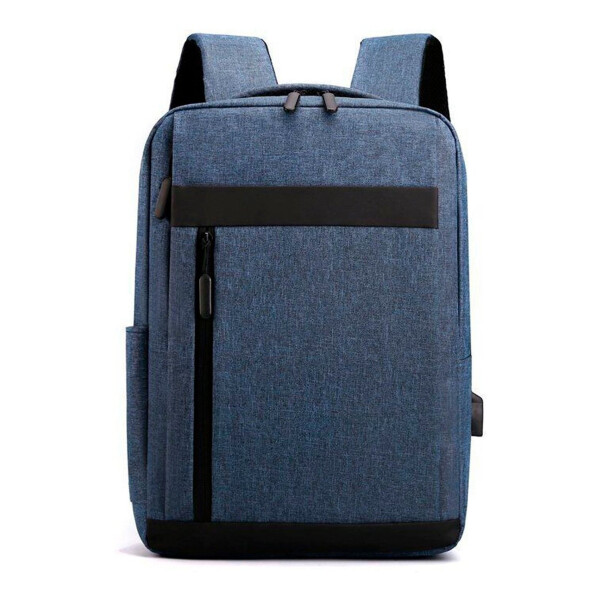 Mochila Porta Notebook Laptop C/puerto Usb Impermeable Variante Color Azul