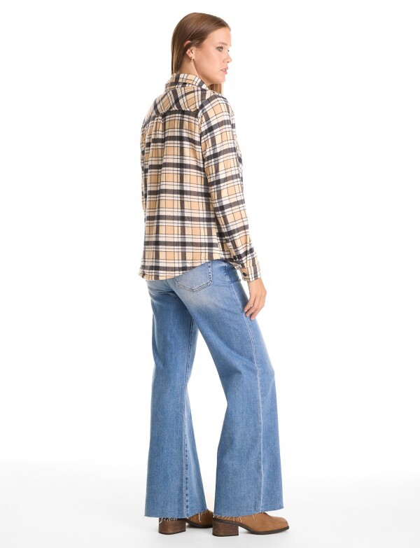 Sobrecamisa Soft Cuadros MULTI/BEIGE