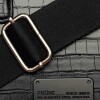 Cartera de mano New Penny en efecto cuero croco Negro