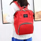 Bolso Mochila Maternal Bebe Resistente Impermeable Madre Rojo