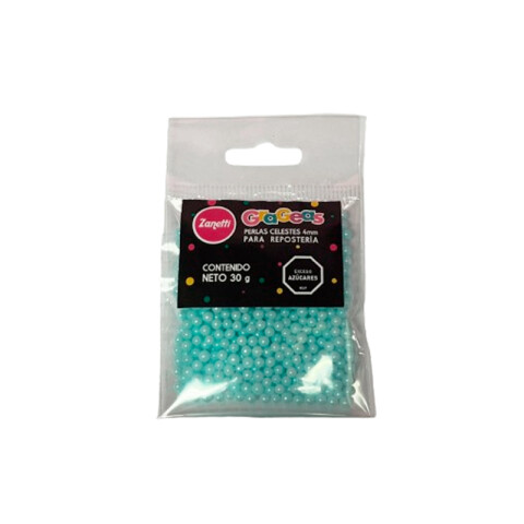 Perlas 4 mm Celestes 30 g Perlas 4 mm Celestes 30 g