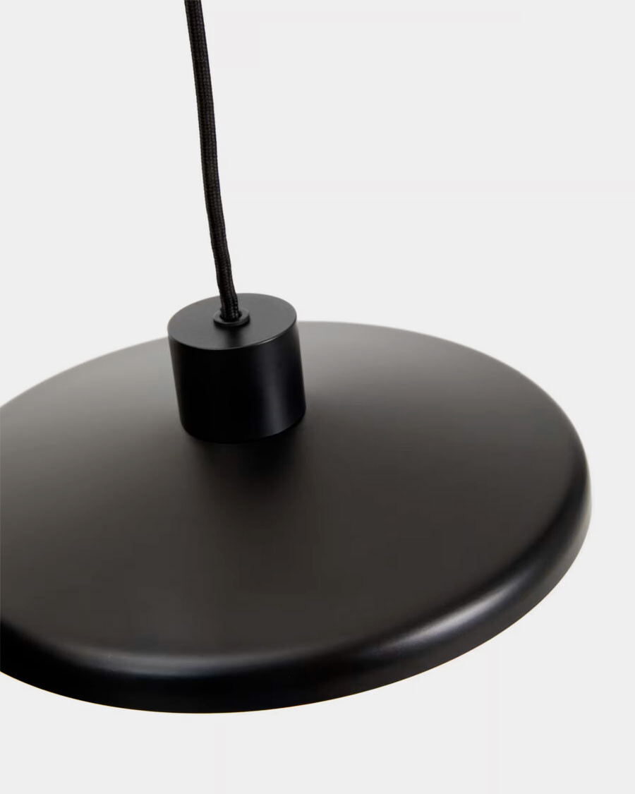 Lámpara de techo Nuvira de acero negro satinado