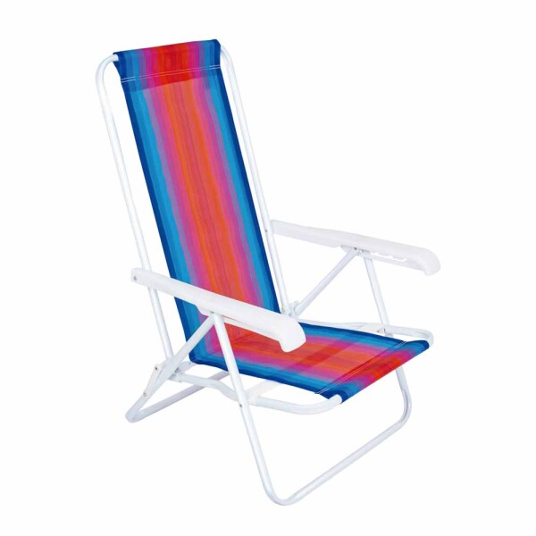 SILLA RECLINABLE 4 POSICIONES ACERO AZUL